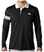 adidas Golf Men's Climacool Long Sleeve UPF 3-Stripes Polo Shirt