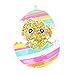 Amosfun Grueso Chicle Collar Rhinestone Pollo Huevo Colgante Moda Cuentas Collar Pascua...