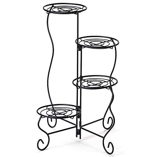 image for Worth Garden Luxury 4-Tier Upgraded Heavy Duty Plant Stand & Flower Po