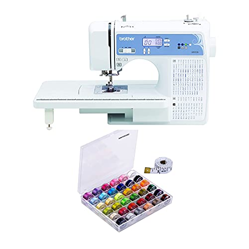 Brother XR9550 Sewing and Quilting Machine (White) Bundle with 36-Piece