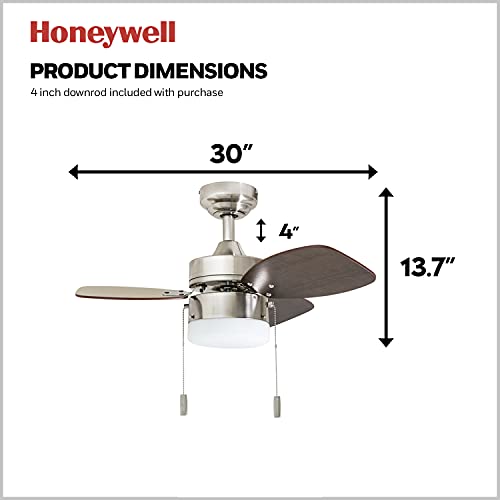 Honeywell Ceiling Fans Ocean Breeze Modern 30 Inch Ceiling Fan with Light - image 5