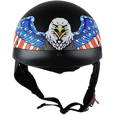 1Storm Motorcycle Half Face Helmet Mopeds Scooter Pilot with Retractable Inner Smoked Visor