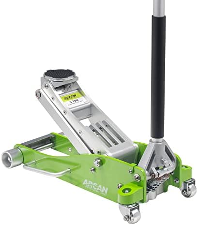 Arcan 3-Ton Quick Rise Aluminum Floor Jack with Dual Pump Pistons & Reinforced Lifting Arm (A20018)