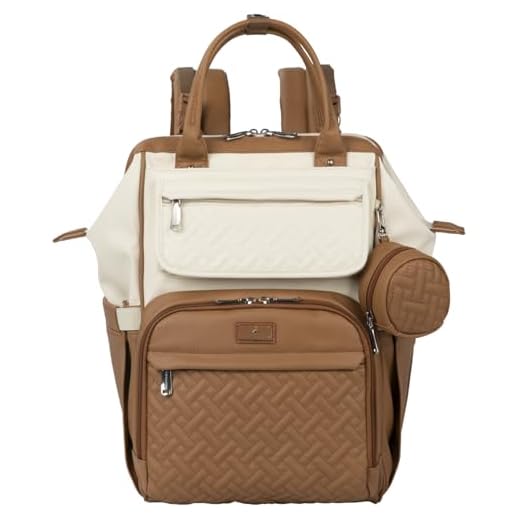 BabbleRoo Stylish Leather Diaper Backpack