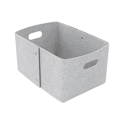 Cesta de almacenamiento de fieltro para estanterías del salón y baño 2