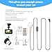 Hodeoo Dash Cam Hardwire Kit Mini USB Hard Wire Kit with 12V-24V to 5V Car Dash Camera Charger Power Cord 4 Fuse Tap Cable,24 Hours Surveillance Low Voltage Protection (13FT)