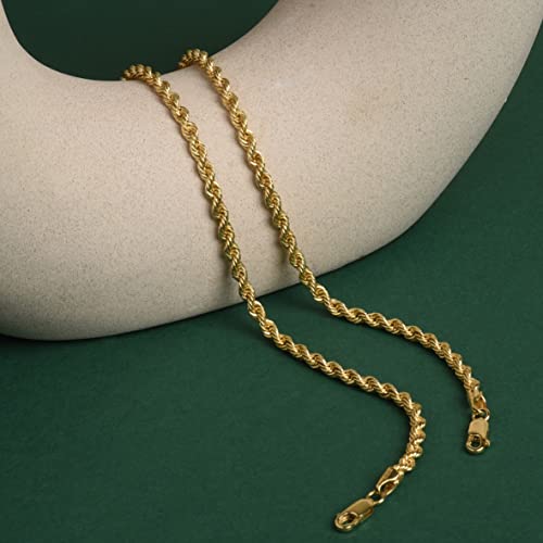 Pulsera cadena con baño de oro 14K para hombre y mujer miniatura 3