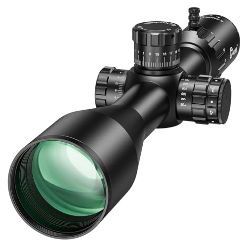 CVLIFE BearSwift 5-25x56 FFP Scope - First Focal Plane Rifle Scope with MOA Illuminated Reticle, Zero Stop, Parallax Adjustment, Scope Rings - Long Range Scope 34mm Tube for Hunting