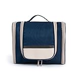 Neceser de viaje para colgar para hombres, bolsa de lavado impermeable grande organizador de cosméticos de maquillaje para mujeres y niñas, bolsa de almacenamiento de artículos de tocador portátil