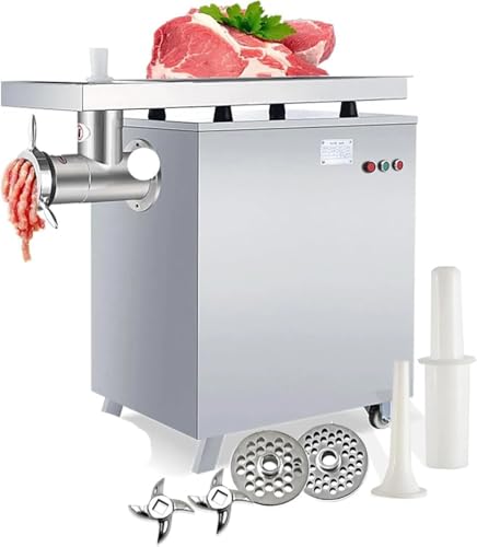 Image of Commercial Electric Meat Grinder - 3000W Copper Motor, 600KG/H Capacity, ETL Certified, Includes Multiple Accessories for Kitchen and Restaurant Use