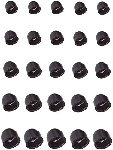 5x CACHE ECROU CAPUCHON BOUCHON PLASTIQUE NOIR VIS AUTO M4 M5 M6 M8 M10 M12 M14 M16 M20 M24 M30 (Diamètre M8 / Hex 13mm)
