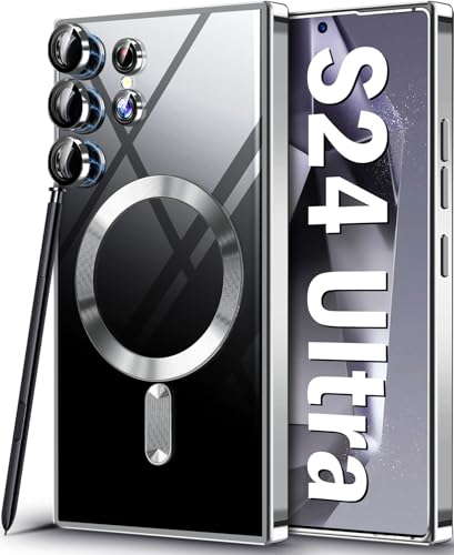Coque Samsung S24 Ultra MagSafe transparente en TPU souple anti-choc