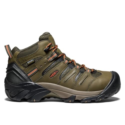 Image of KEEN Utility Men's Lansing Mid Height Steel Toe Waterproof Work Boots