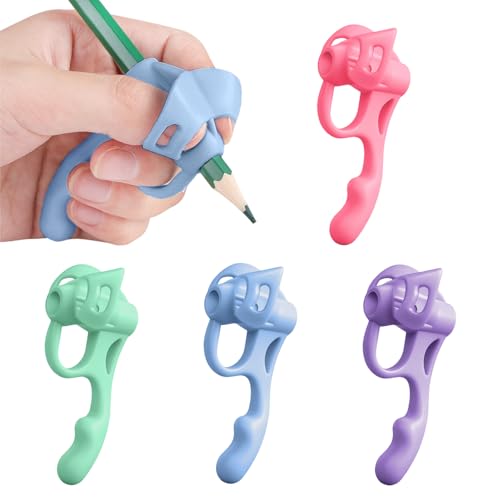 Pencil Grips for Kids Handwriting,4PCS Toddler Pencil Grip,Pen Grips Trainer,Writing Posture Correction Training AIDS for Beginners Preschooler Toddler Children Special Needs (4 Pcs)