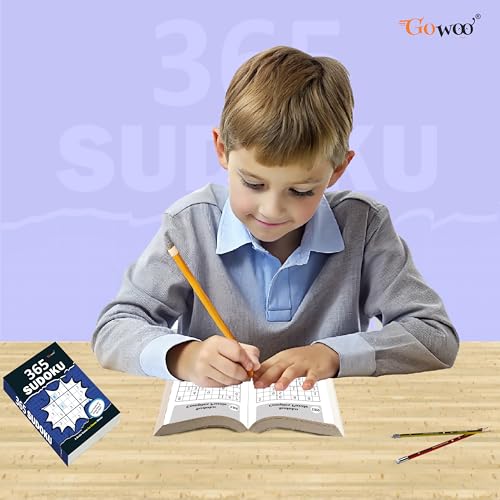 Image of 365 Sudoku :- Brain Training Sudoku Puzzle Book, Sudoku puzzle book, Brain Booster sudoku book, 365 sudoku puzzles book, Classic Sudoku Puzzle Book, Travel-sized sudoku puzzle book