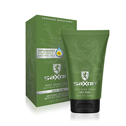 Saxon Post Shave Cream, Bay Rum Scent, 3.4