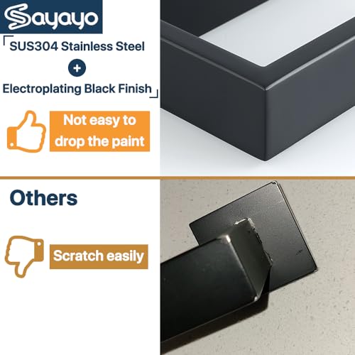 Sayayo GKN2211-B Matte Black Toilet Paper Holder Wall Mount thumb #3