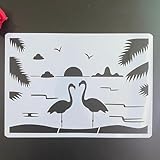 Gli stencil per dipingere sulle pareti possono essere utilizzati per creare un'atmosfera vivace nella tua casa. Ideale per pittura artigianale, diari, quaderni, diari, scrapbooking, fai da te, aerografo, decorazione di stanze.