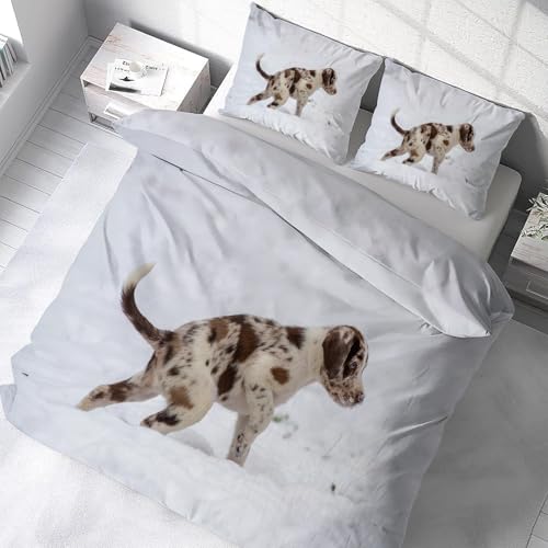 Housse de couette 240x260 Dalmatien parure lit microfibre