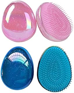 VinBee Wet Detangler Hair Brush, Detangling Hair Extension Brush for Hair Women, Girls and Kids childrens Mini Compact Hair Brush CombStarry Sky Blue