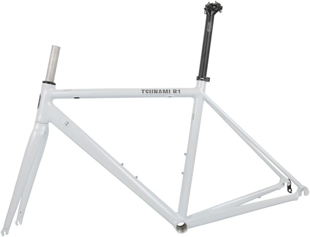 Road Bike Frameset 700C Aluminum Alloy Bike Frame 44/47/50/53/56cm C Brake Frame Internal Routing QR Front 100mm Rear 130mm