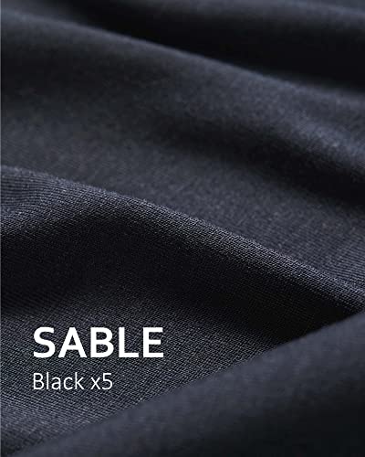 Neione Women's Modal Underwear, High-Waisted Full Briefs, Ultra-Soft, Moisture-Wicking, Breathable 5 Pack Sable Medium #TOP4