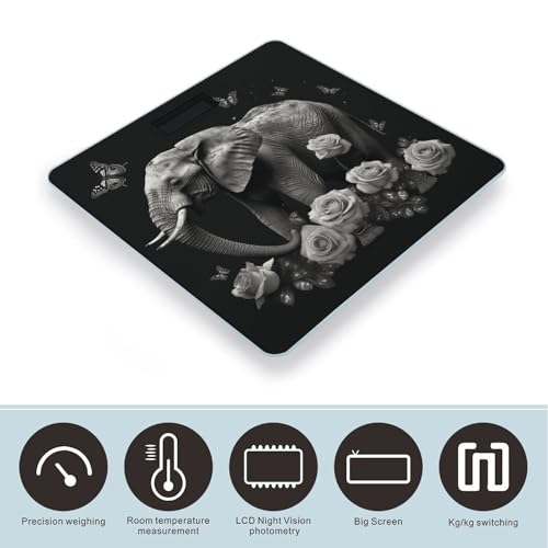 Báscula de baño digital VstaDank de vidrio templado precisa miniatura 3