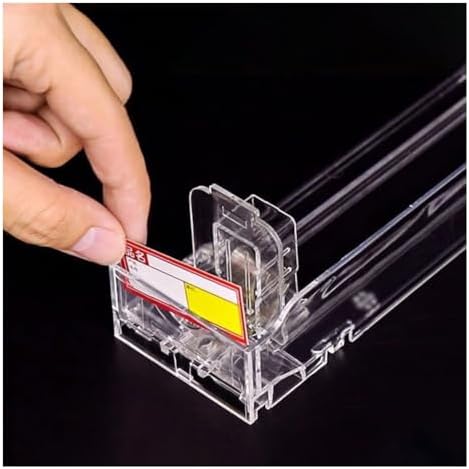 20-Pack Automatic Dispensing Gondola Shelf Pushers, Acrylic Cigarette Box Organizers for Retail Stores, 6.4x28 cm, Effective Shelf Management Solution
