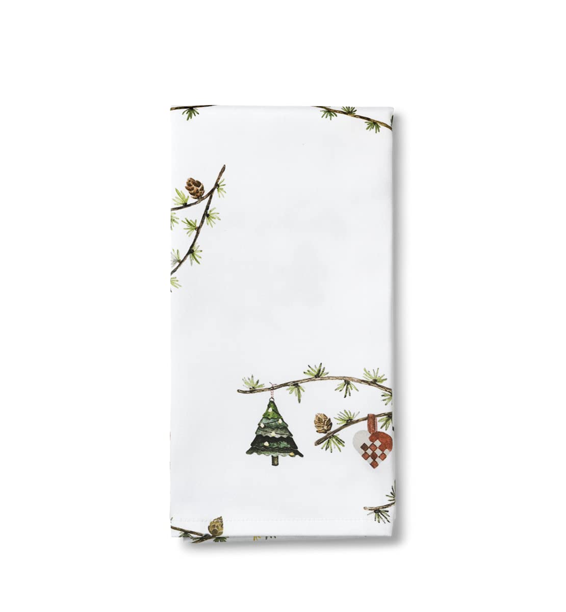 Serviettes en tissu 45 x 45 cm Hammershøi Christmas Kähler Rosendahl lot de 4 table de Noël