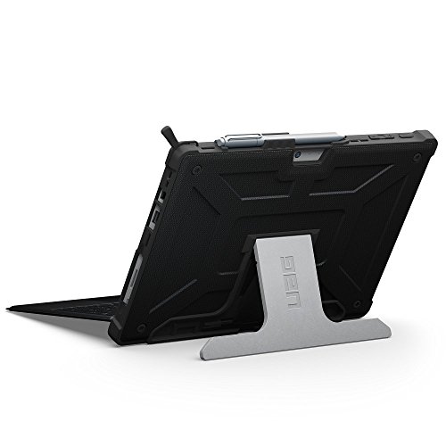 Urban Armor Gear Uag Designed For Microsoft Surface Pro 7 Plus, Pro 7, Pro 6, Pro 5Th Gen (2017) (Lte), Pro 4 Feather-Light Rugged [Black] Aluminum Stand Military Drop Tested Case #TOP7