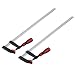 Produktbild 2 Stück Schraubzwinge Set, F Klemmzwinge Temperguss Spannweite Holzbearbeitung Clamps Bar Stahlmaterial, DIY Handwerkzeug Kit Verbreitet beim Kleben und Spleißen (2Pcs 80x600mm)