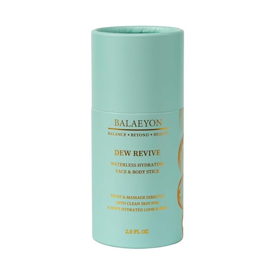 Dew Revive - بلسم ترطيب الوجه والجسم ، 2 أوقية ، مرطب يومي متعدد الأغراض ، تحت بلسم العين ، مهدئ للبشرة ، برايمر مكياج ، رائحة ترابية طبيعية ، بدون رائحة اصطناعية