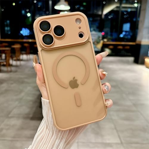 Coque iPhone 15 Plus antichoc or désert idéale pour charger sans fil partout