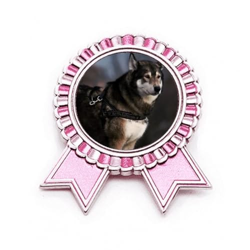 Dog Huanimal Lly Night Badge Broche Rose Winner Award Medal Métal Taille M Accessoire Veste