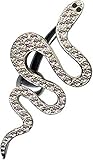 BAUCHNABELPIERCING STERLING SILBER 925: Verwendung: Bauchnabelpiercing , Banane Material: Chirurgenstahl 316L (Edelstahl) , Banane Größe: Stärke 1,6 mm x Länge 10 mm , Kugel Material: Chirurgenstahl 316L (Edelstahl) , Kugel Größe: Durchmesser Ø 5 mm , Aufsatz Material: Echt Silber 925er (Sterlingsilber 925) , Steinbesatz Material: Original Zirkonia / Kristalle , Motiv: SCHLANGE, ** = Versand am gleichen Werktag bei Zahlungseingang bis 14 Uhr