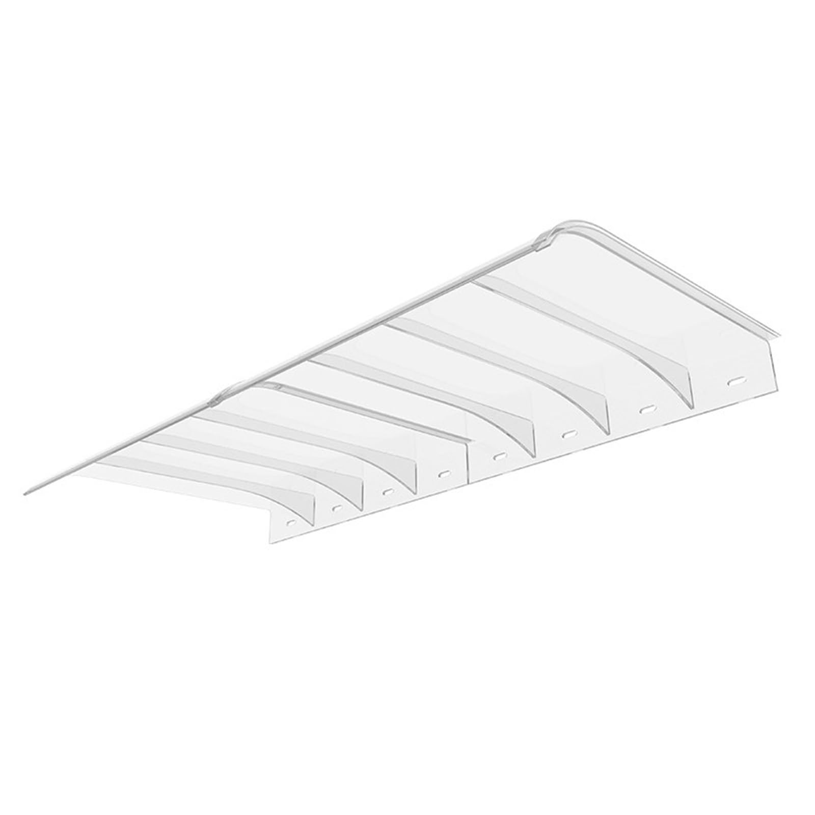 Front Door Canopy Outdoor Awning,Invisible Rain Shelter Cover,Polycarbonate Door Canopy 3.5mm Thick Clear Door Awning,Uv Rain Snow Protection Soundproofing Door Awning(W35*L50cm/W13.7*L19.6in)