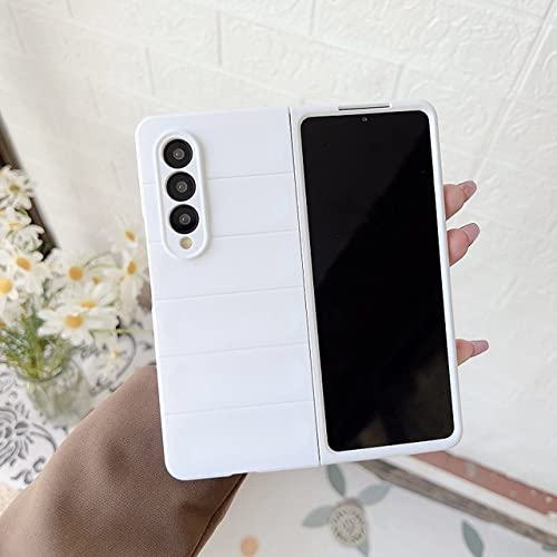 Housse Z Fold 3 anti-rayures blanche pour protéger l'objectif photo