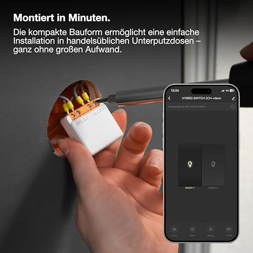 OSRAM SMART+ WiFi Schaltmodul 1 Kanal, 8A Schaltleistung, Energiez&auml;hler, Smart Home, Alexa kompatibel, Wei&szlig;