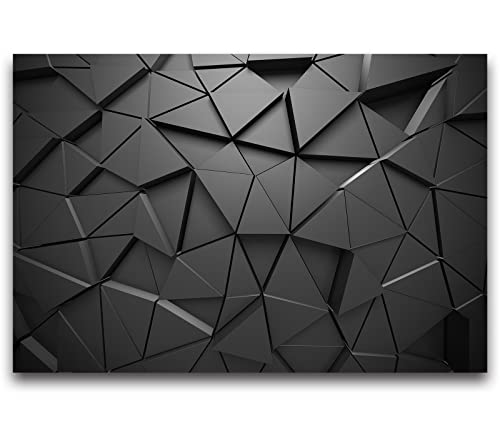 Cliouar-Black Geometric Figures 3D Wallpaper Mural 158" X 110"(Not Self-Adhesive) #TOP4