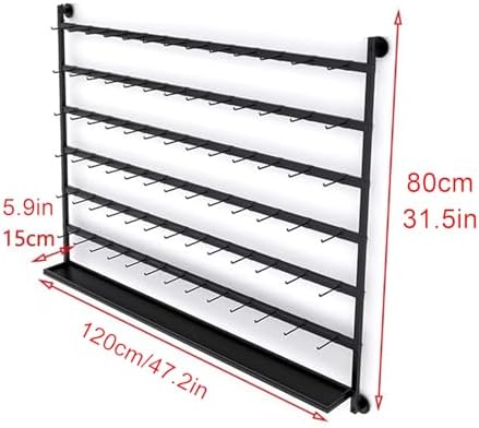 Wall Mounted Metal Jewelry Organizer - 5-Tier Display Shelf for Earrings, Necklaces, Keyrings - Perfect for Retail, Boutiques & Home Décor Storage Solutions