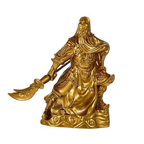 Dieu de la Richesse Guan Yu Figurine Style Chinois Feng Shui