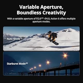 DJI Osmo Action 6 Essential Combo, Action Camera with 1/1.1″ Square Sensor, Variable Aperture of f/2.0–f/4.0, Cold-Resistant, 4hrs Battery, Action Camera 8K Ideal for Daily Use