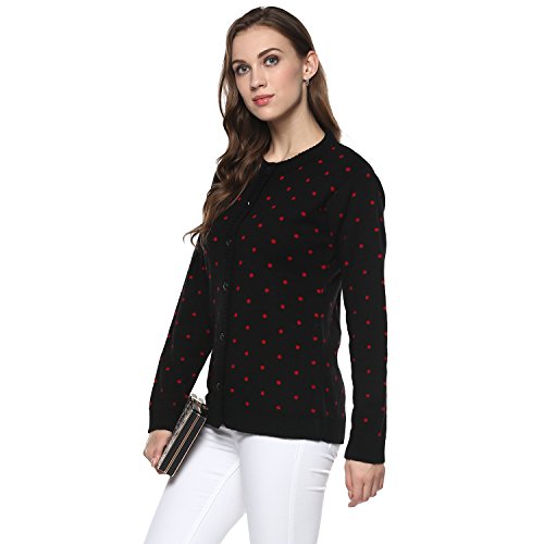 Image of Modeve Women's Acrylic Blend Cardigan /Round Neck Sweater For Winter