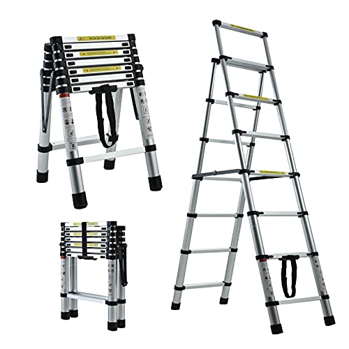 6+7 Step Telescoping Ladder
