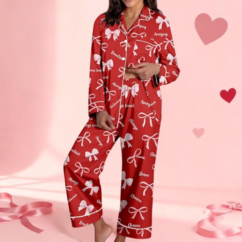 Conjunto de pijama informal para mujer ideal para San Valentín 3
