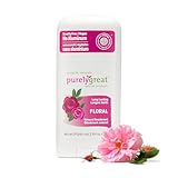 Purelygreat Natural Deodorant Stick - Floral - EWG Verified - Vegan, Cruelty Free - No Aluminum, No Parabens - Essential Oils