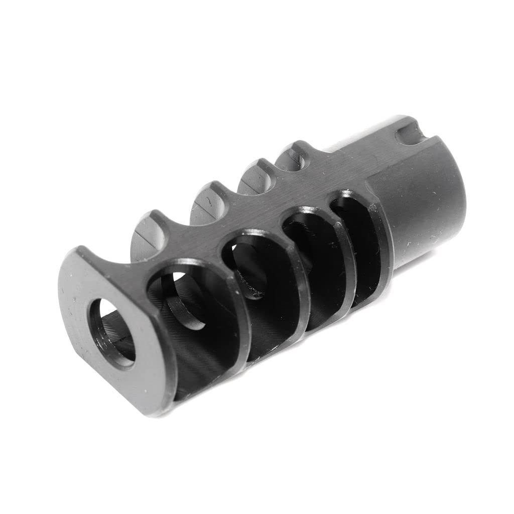 Airsoft Supplémentaire Parties 5KU 53mm RRD-4C Cache-éclair de Frein de Bouche Mince -14mm CCW dans Le Sens antihoraire Filetage Noir