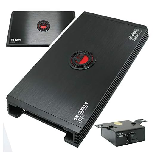 Gravity GR-2000.2 2 Channels 4000 Watts 2 Ohms Bridgeable Car Audio Stereo Amplifier TRI-Mode Operation with Power & Protection Indicator and Remote Level Control Bass Knob