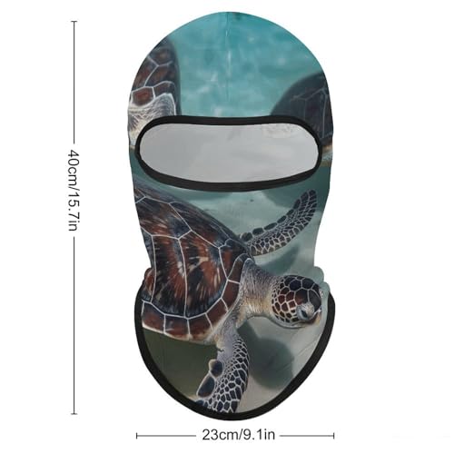 Balaclava de Tortugas Marinas para Hombres y Mujeres, Máscara de Protección Solar Transpirable con Cubierta Completa para Senderismo, Ciclismo, Correr y Conducir miniatura 2