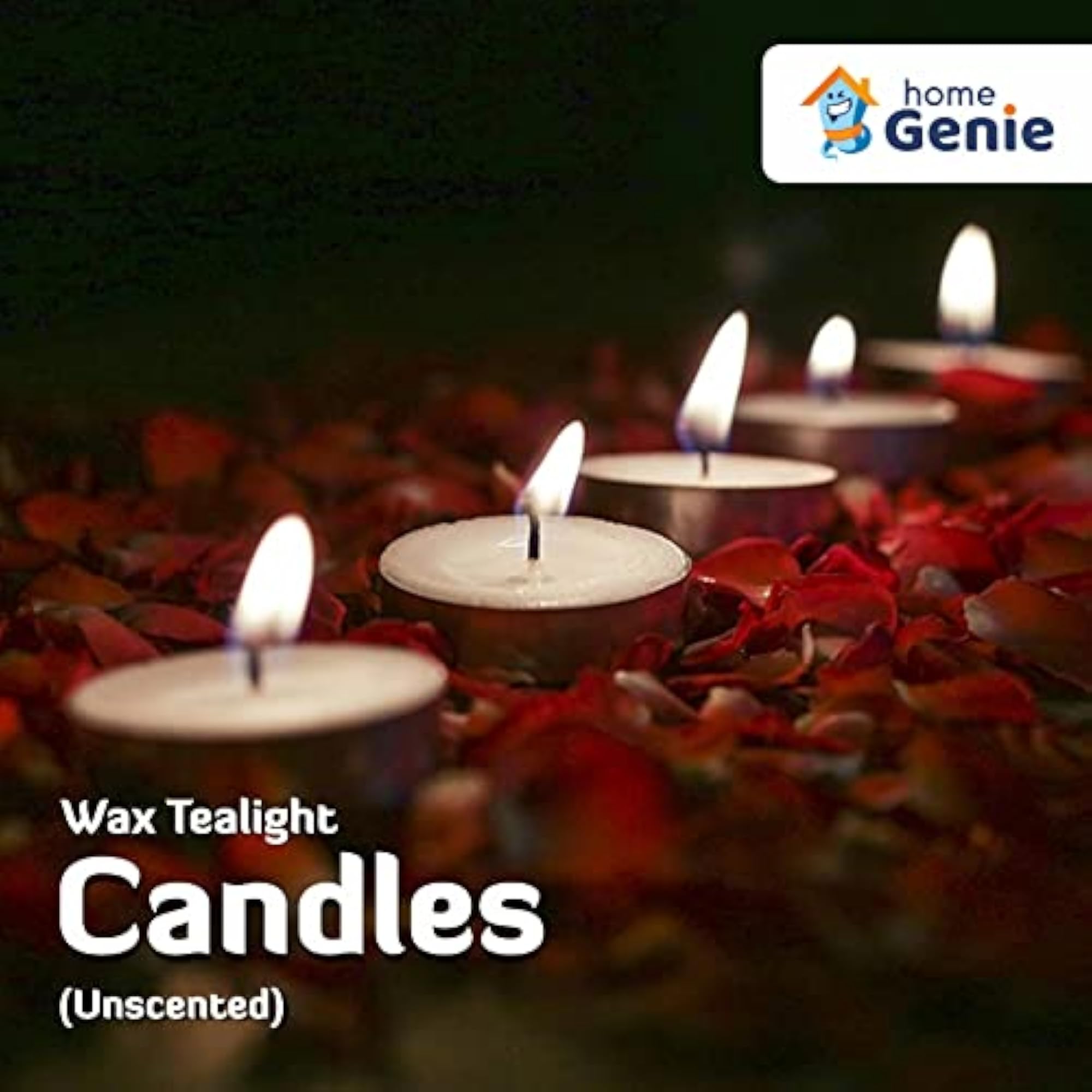 Unscented Tealight Candles, Long Lasting for Home Decoration